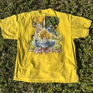 Vintage Dragon Ball Z Shirt Yellow DBZ 2XL